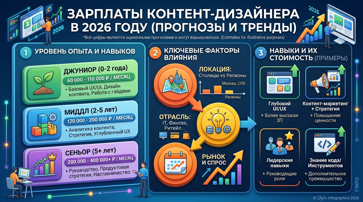 Сколько зарабатывает контент-дизайнер