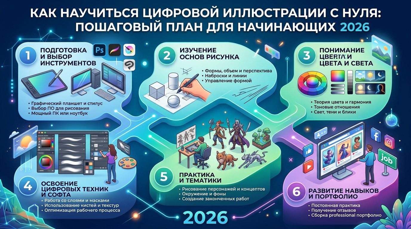 Как научиться цифровой иллюстрации с нуля