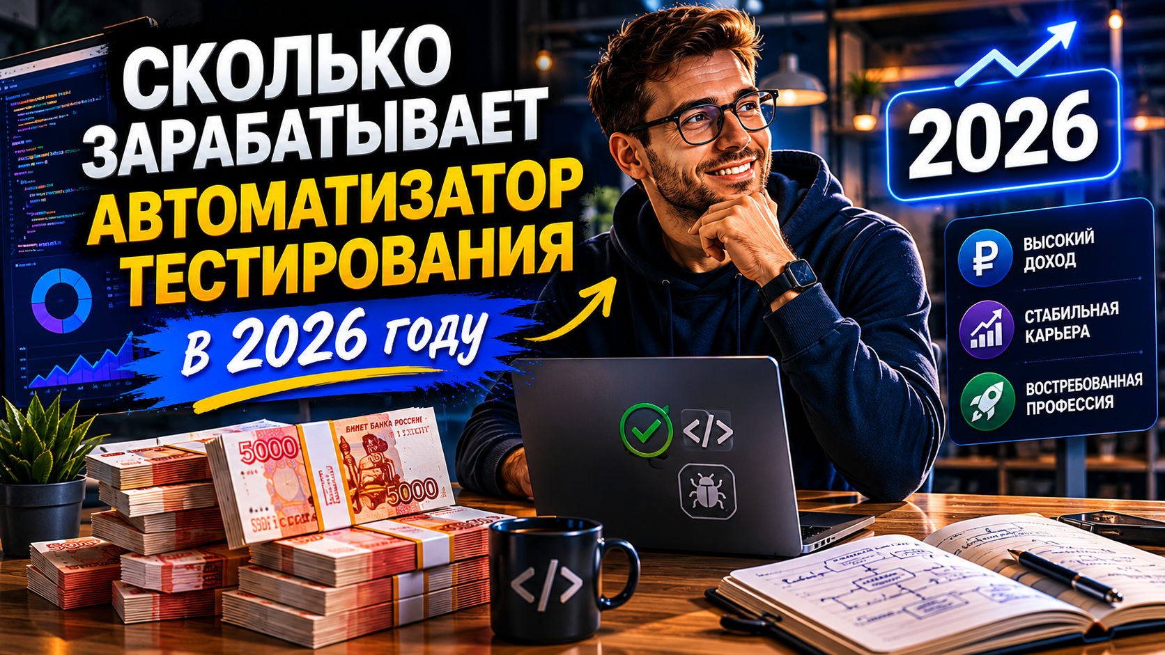 Сколько зарабатывает автоматизатор тестирования в 2026 году