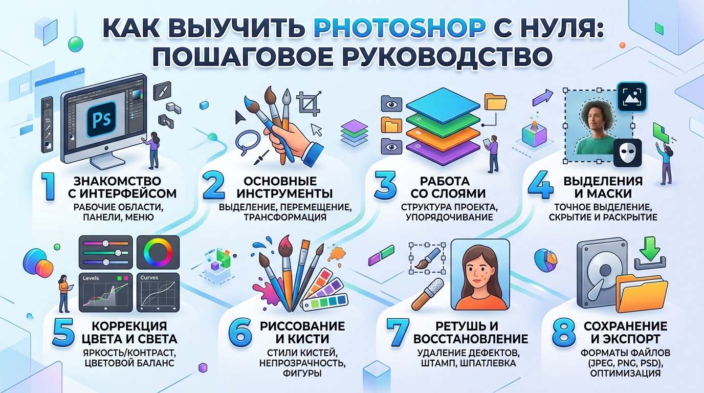 Как научиться работать в Photoshop с нуля