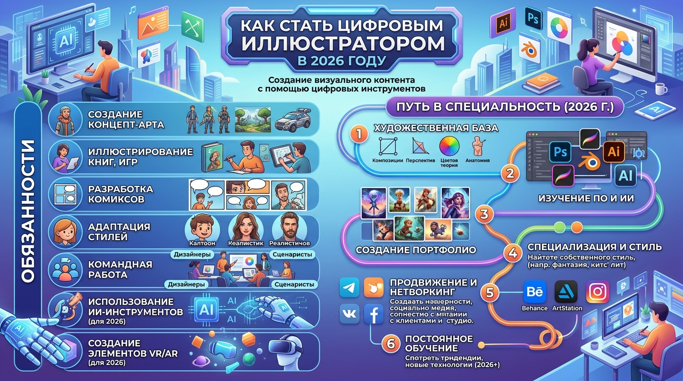 Как стать цифровым иллюстратором