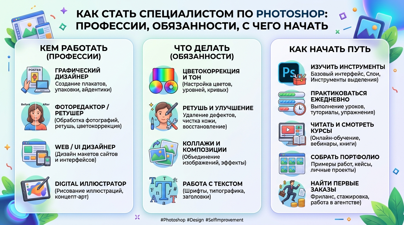 Как стать специалистом по Photoshop