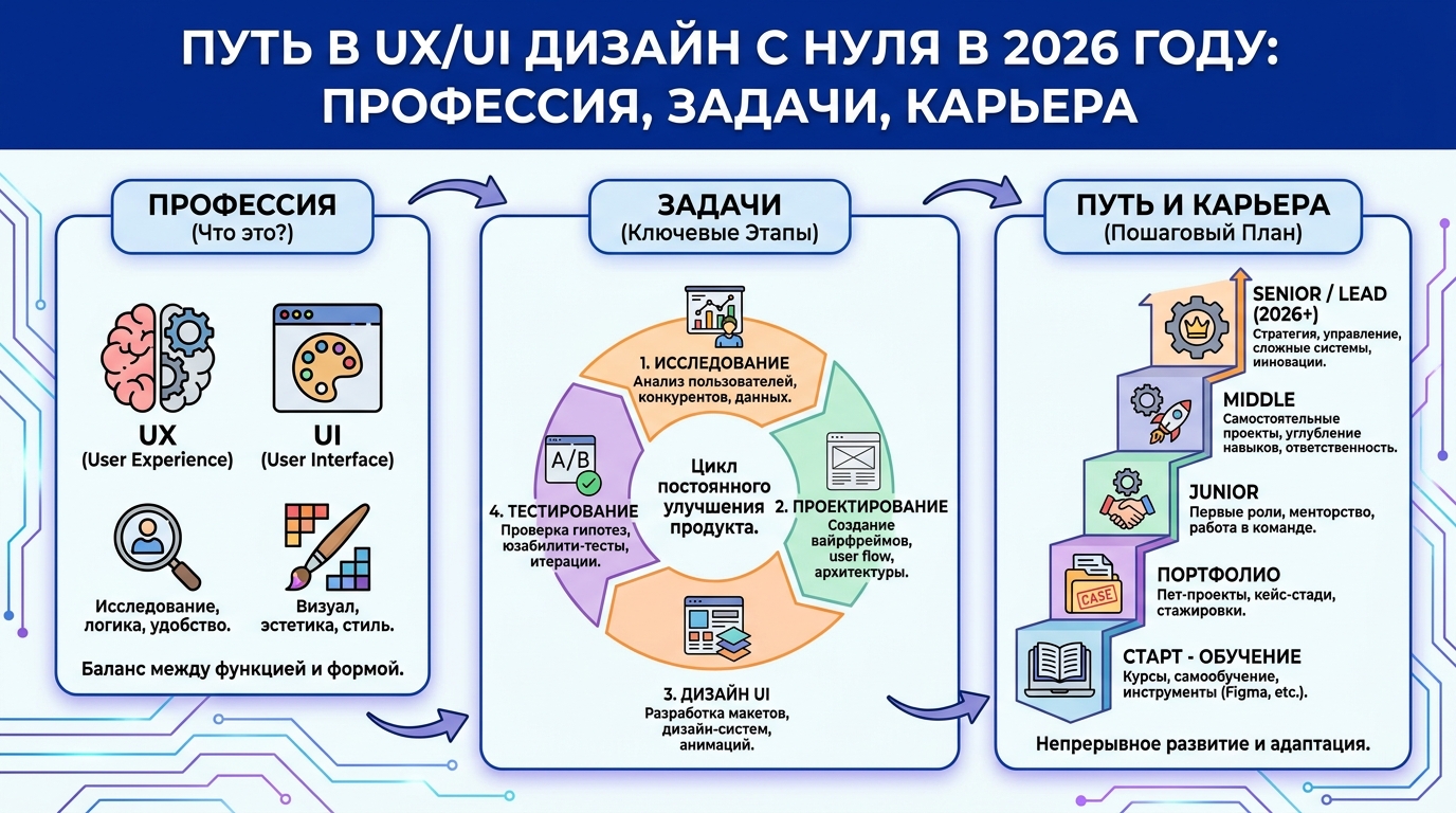 Как стать UX/UI дизайнером с нуля