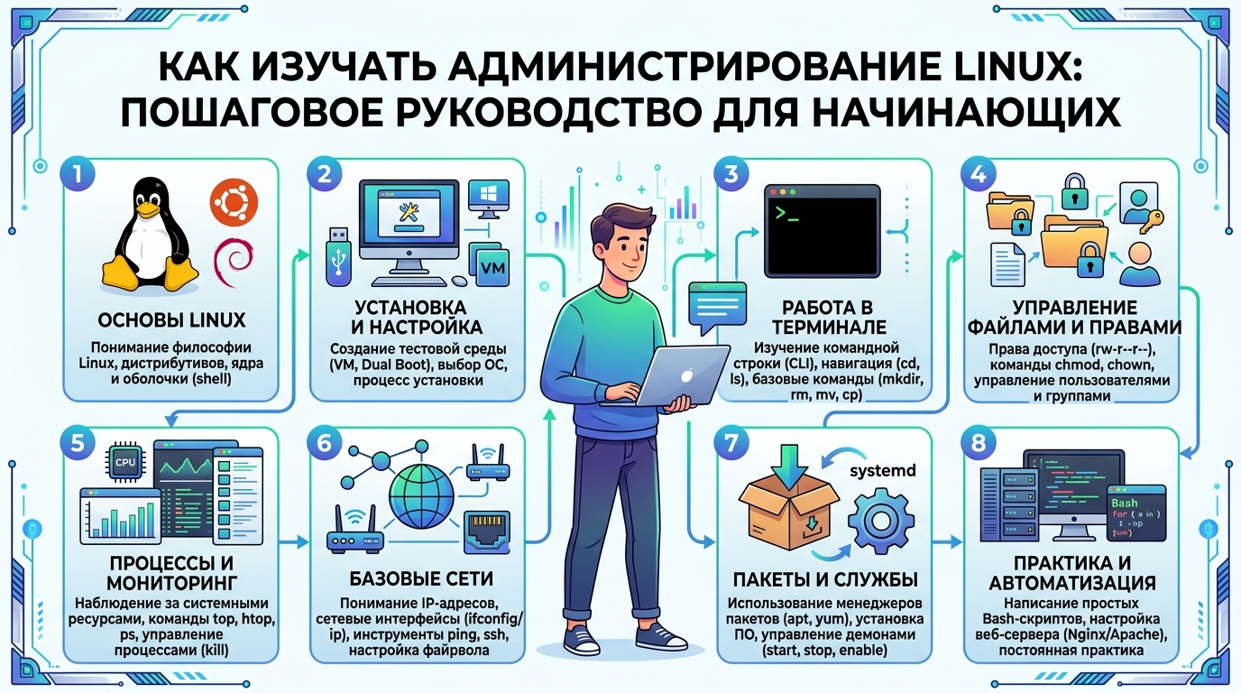 Как научиться администрированию Linux
