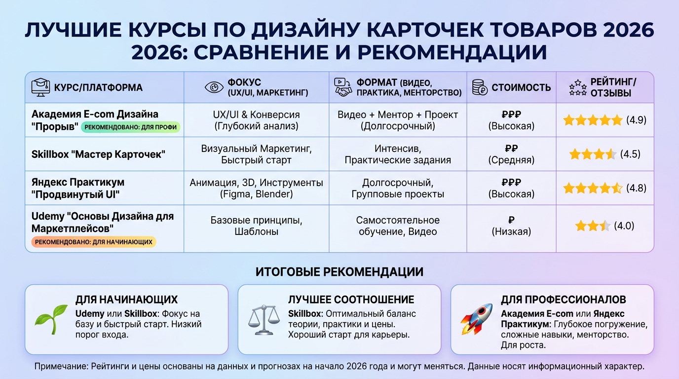 Лучшие курсы по дизайну карточек товаров