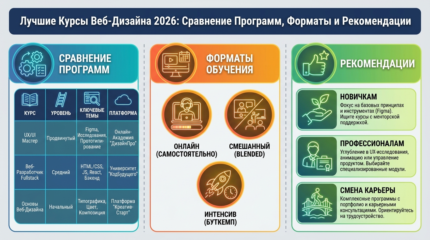 Лучшие курсы веб-дизайна в 2026 году