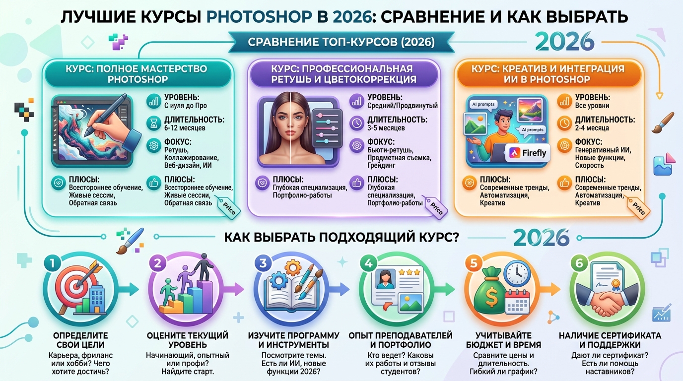 Лучшие курсы по Photoshop