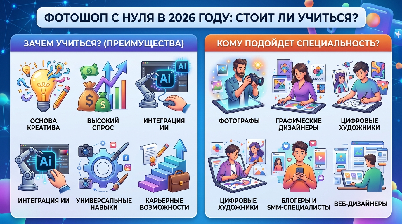Photoshop с нуля: стоит ли учиться и кому подходит специальность