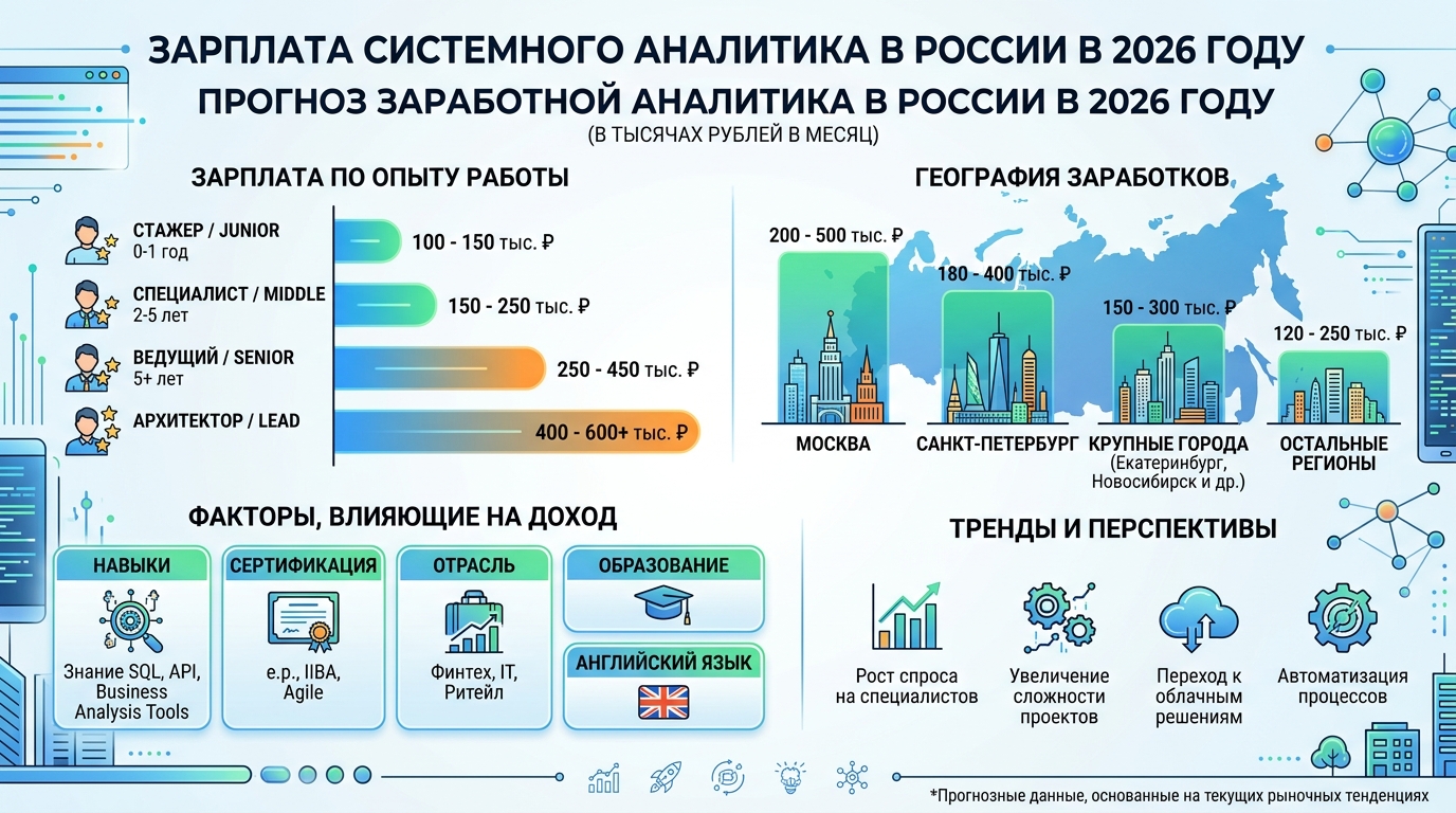 Сколько зарабатывает системный аналитик в России