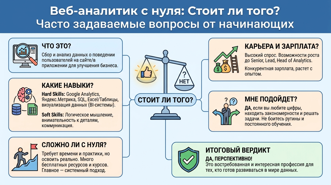 Веб-аналитик с нуля: стоит ли идти в профессию в 2026