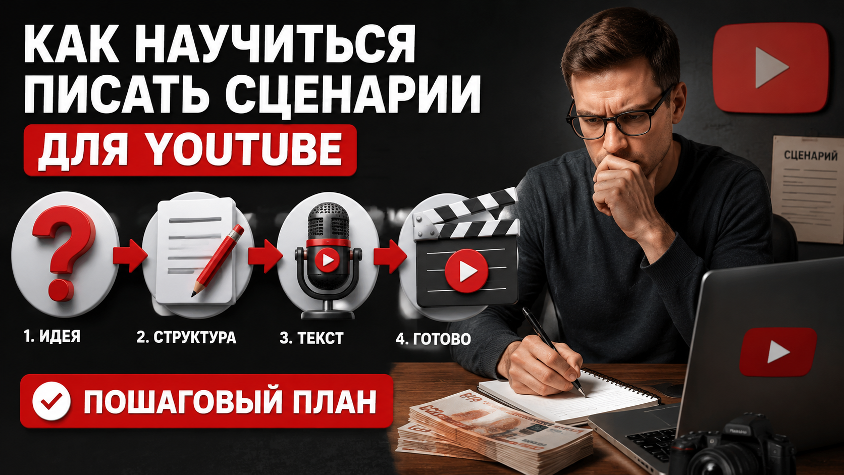 Как научиться писать сценарии для YouTube с нуля