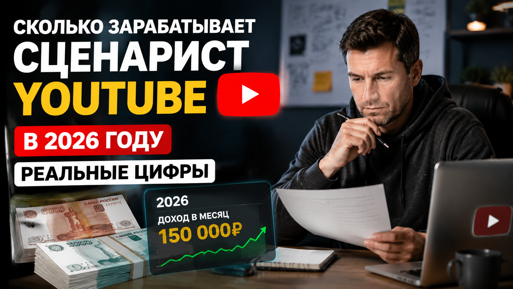 Сколько зарабатывает сценарист YouTube